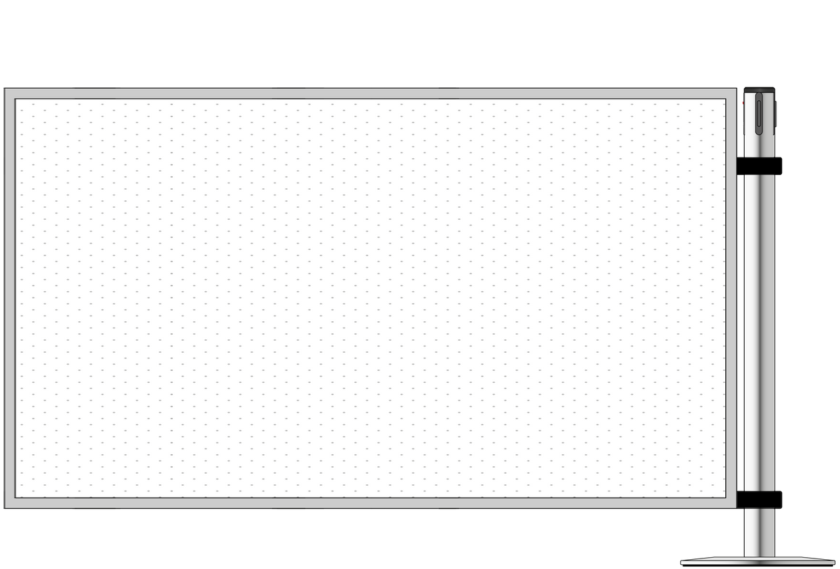 Frosted Panel For Webbing Post