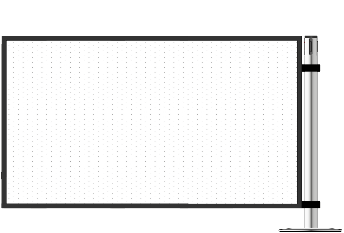 Frosted Panel For Webbing Post