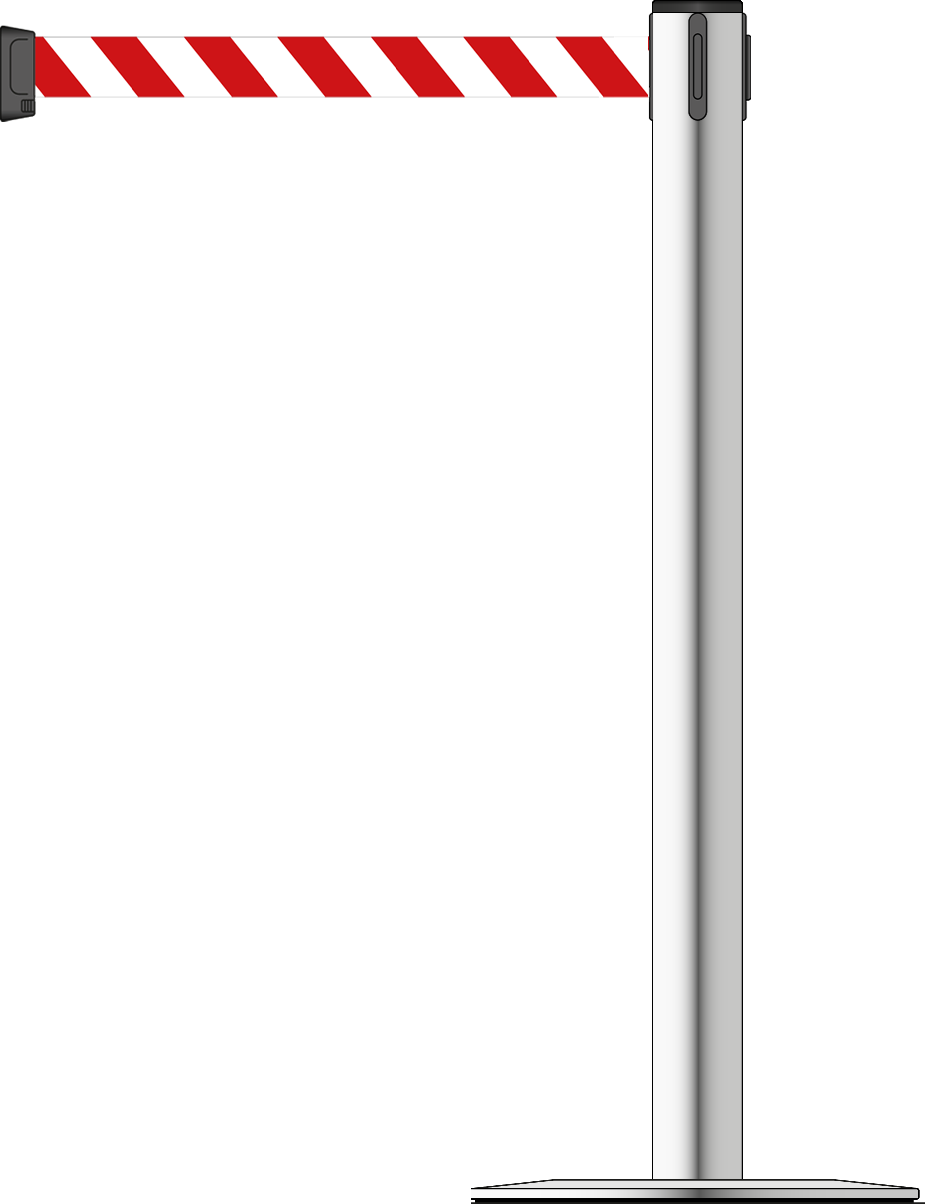 Stainless Steel Wall mount: H1000mm