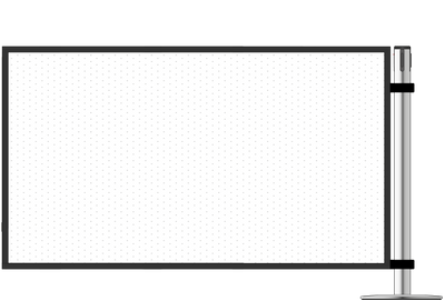 Frosted Panel For Webbing Post