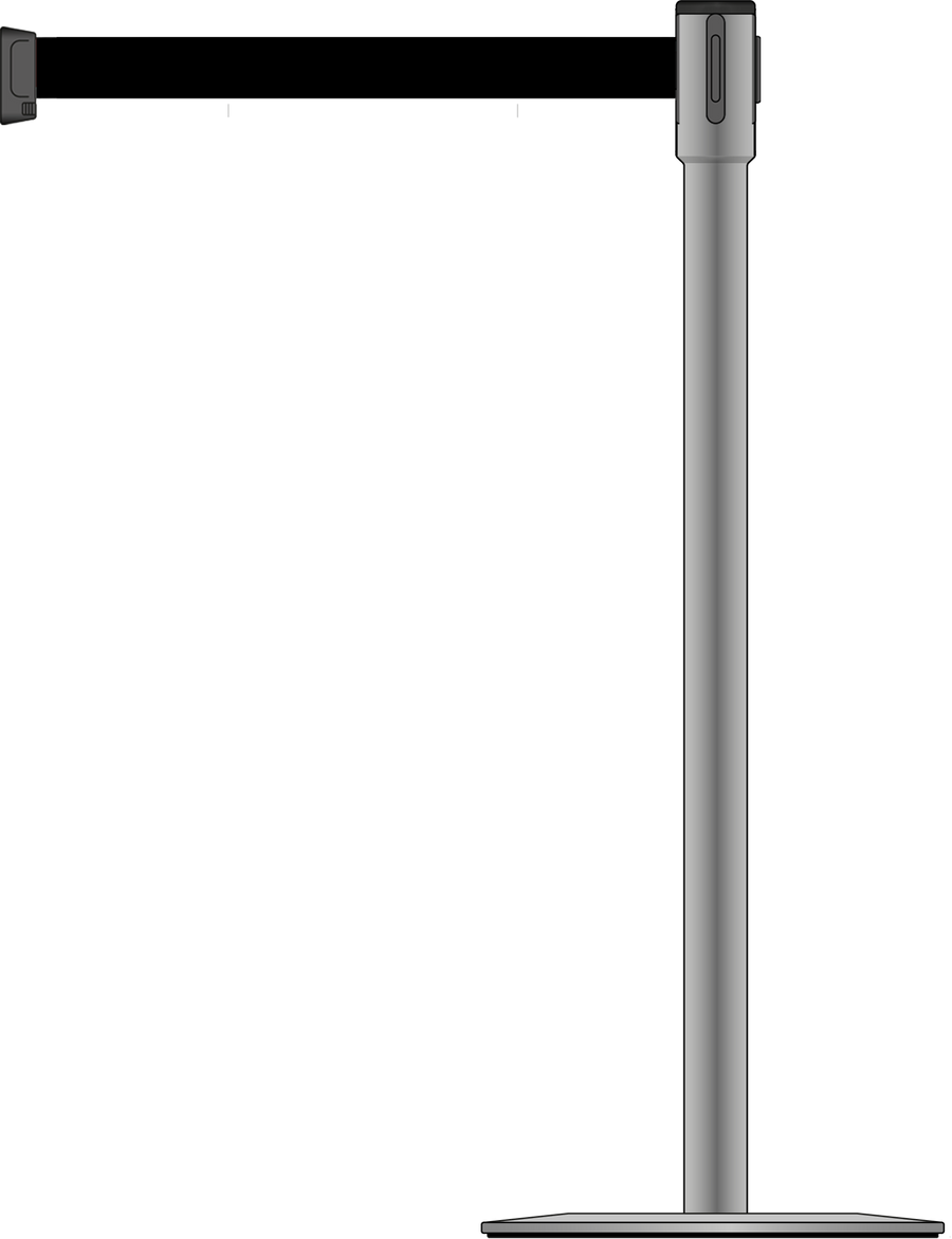 Slimline 50mm/2" Stainless Steel Post With 3.5m/11ft Webbing