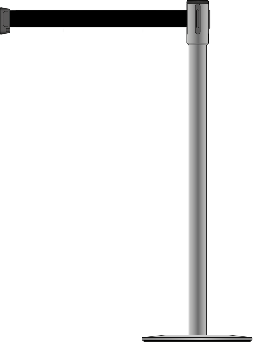 Slimline 50mm/2" Stainless Steel Post With 3.5m/11ft Webbing