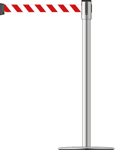 Slimline 50mm/2" Stainless Steel Post With 3.5m/11ft Webbing