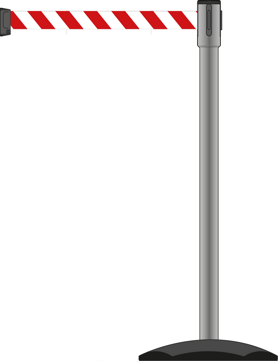Slimline 50mm/2" Stainless Steel Post With 3.5m/11ft Webbing
