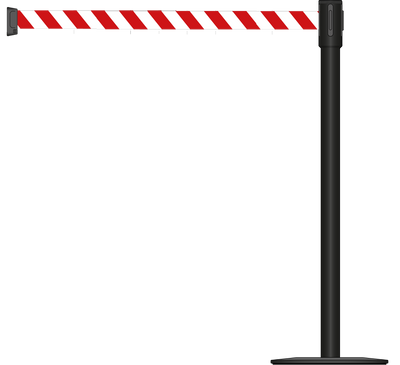 Slimline 50mm/2" Powder Coated Post With 3.9m/13ft Webbing