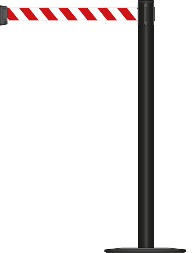 Standard 63mm/2.5" Powder Coated Post With 3.5m/11ft Webbing