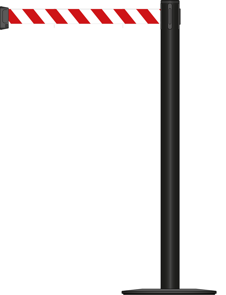 Standard 63mm/2.5" Powder Coated Post With 3.5m/11ft Webbing