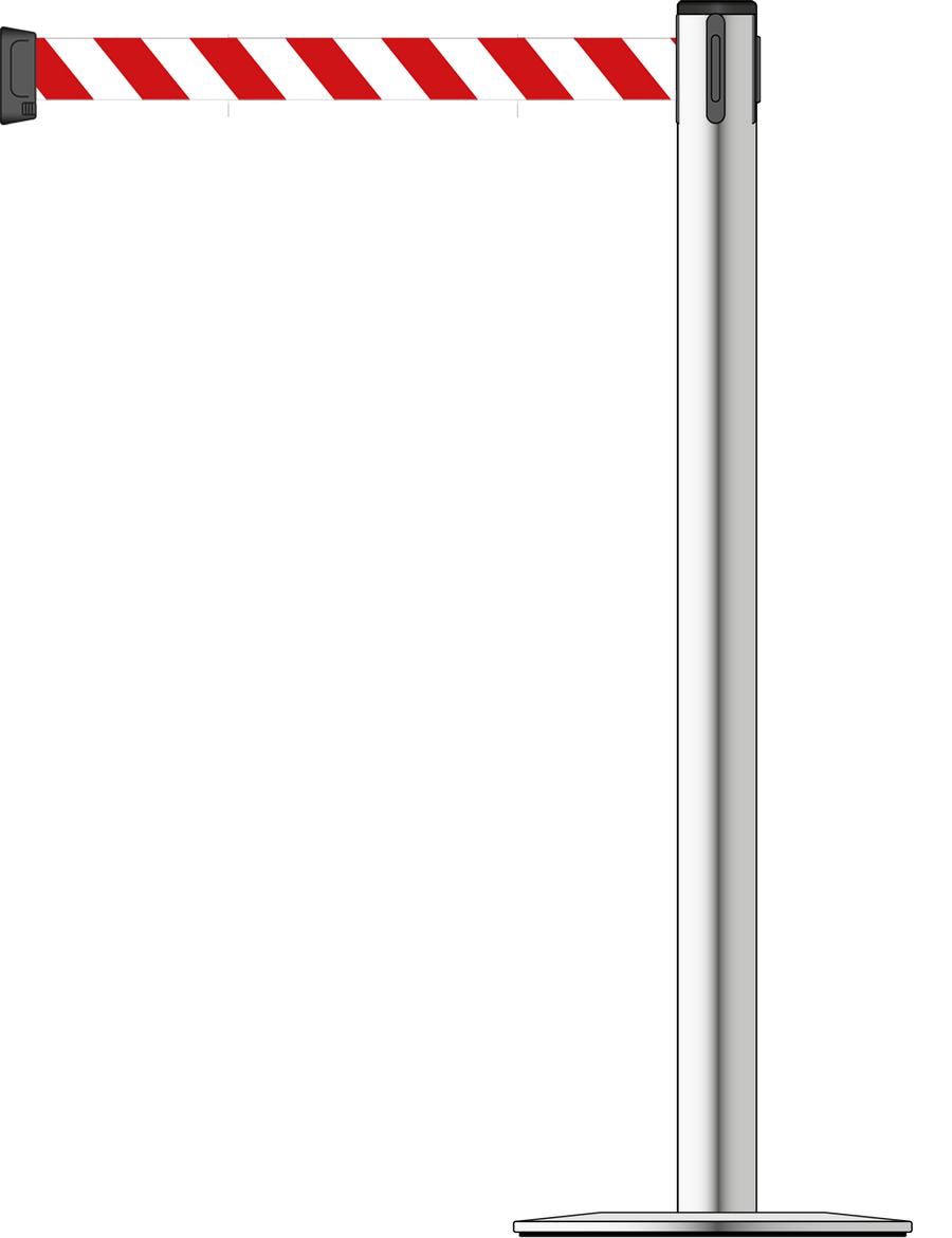 Standard 63mm/2.5" Stainless Steel Post With 3.5m/11ft Webbing