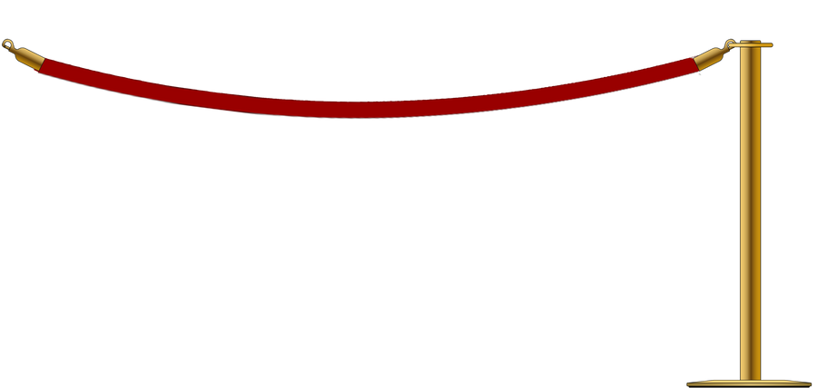 Flat Top Brass Barrier With 2.4m/8ft Rope