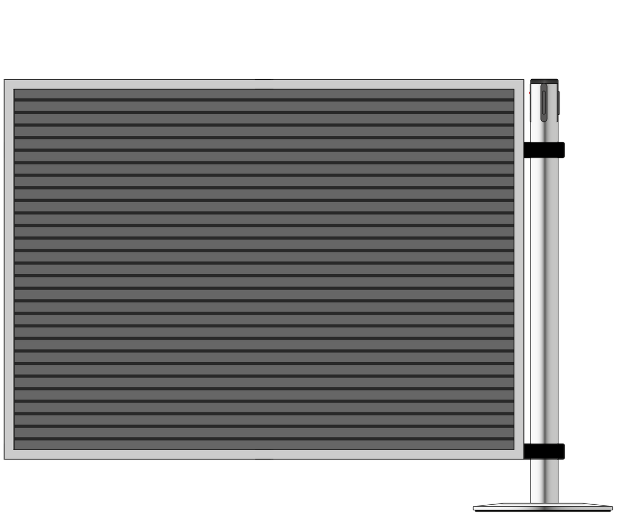 Merchandizing Panel For Webbing Post
